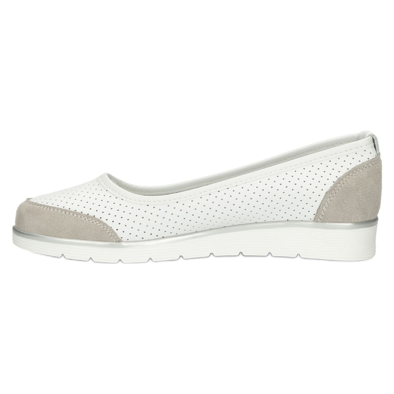Ballerines femme en cuir ajouré Filippo Dp4524/23 blanc blanche 7