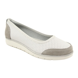 Ballerines femme en cuir ajouré Filippo Dp4524/23 blanc 1