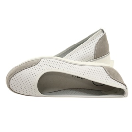 Ballerines femme en cuir ajouré Filippo Dp4524/23 blanc 4