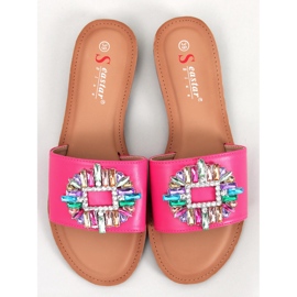 BM Chaussons Lowell en pierre de couleur fuchsia rose 1