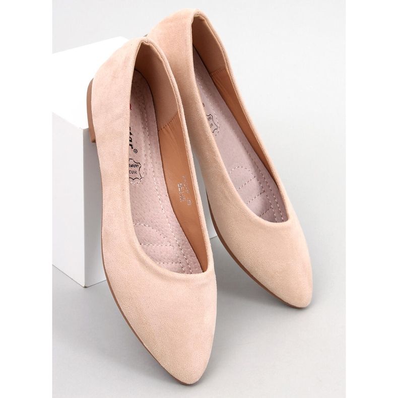 BM Keys Ballerines cuir beige semelle intérieure 1