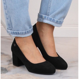 Escarpins en daim noir pour femmes eVento 5952 le noir 3