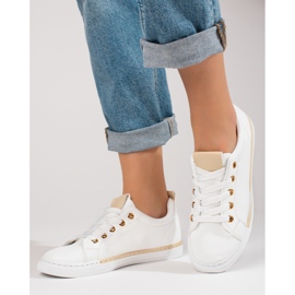 Baskets blanches classiques pour femmes Shelovet 1