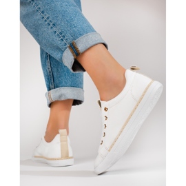 Baskets blanches classiques pour femmes Shelovet 2