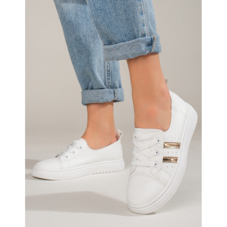 Chaussures de sport femme Shelovet baskets blanches 1