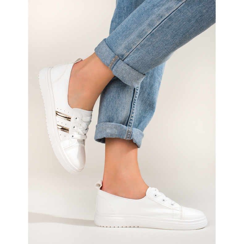 Chaussures de sport femme Shelovet baskets blanches 2