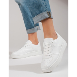 Chaussures de sport blanches Shelovet à semelle épaisse 1