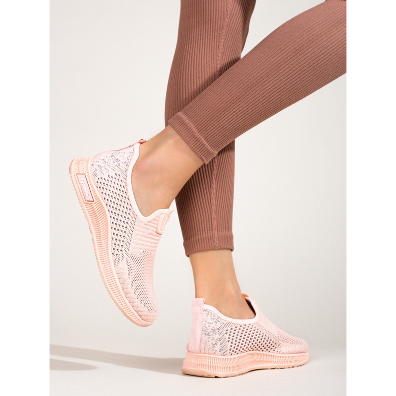 SHELOVET Chaussures de sport légères en textile pour femme rose T.Sokolski 1