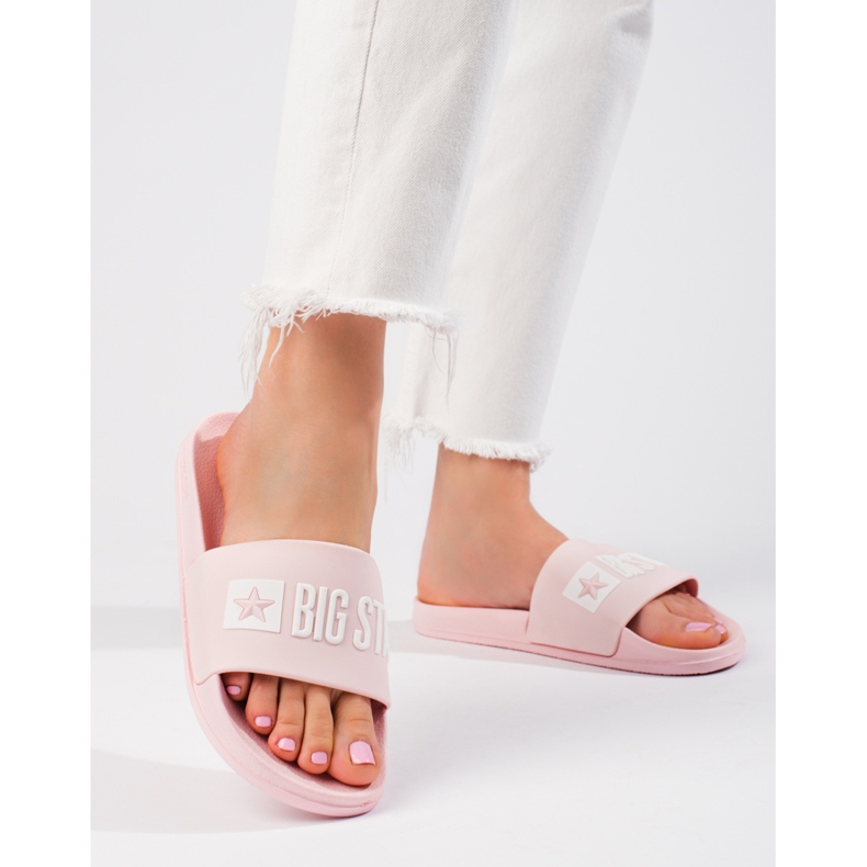 Chaussons roses classiques pour femmes Big Star FF274A201600 2