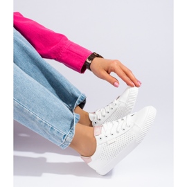 Baskets femme blanches Big Star ajourées HH274073 2