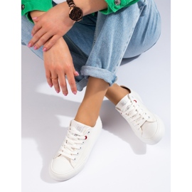 Baskets blanches pour femmes Big Star JJ274001 2
