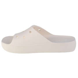 Tongs Crocs Classic Platform Slide 208180-100 blanche 1