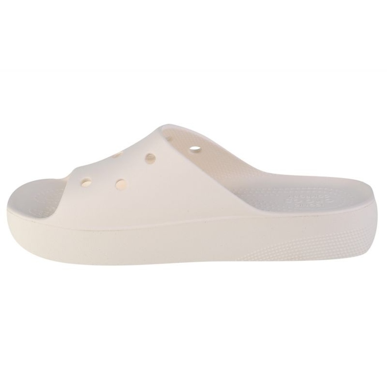 Tongs Crocs Classic Platform Slide 208180-100 blanc 1