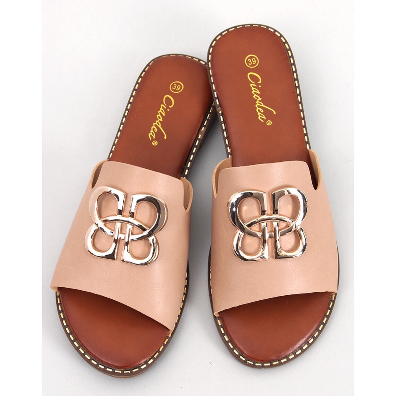 BM Chaussons Ebony Abricot femme beige 1