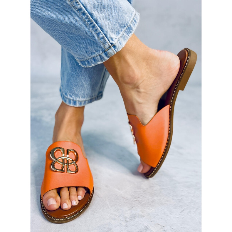 Chaussons femme Ebony Orange 1 Chaussons femme Ebony Orange 1