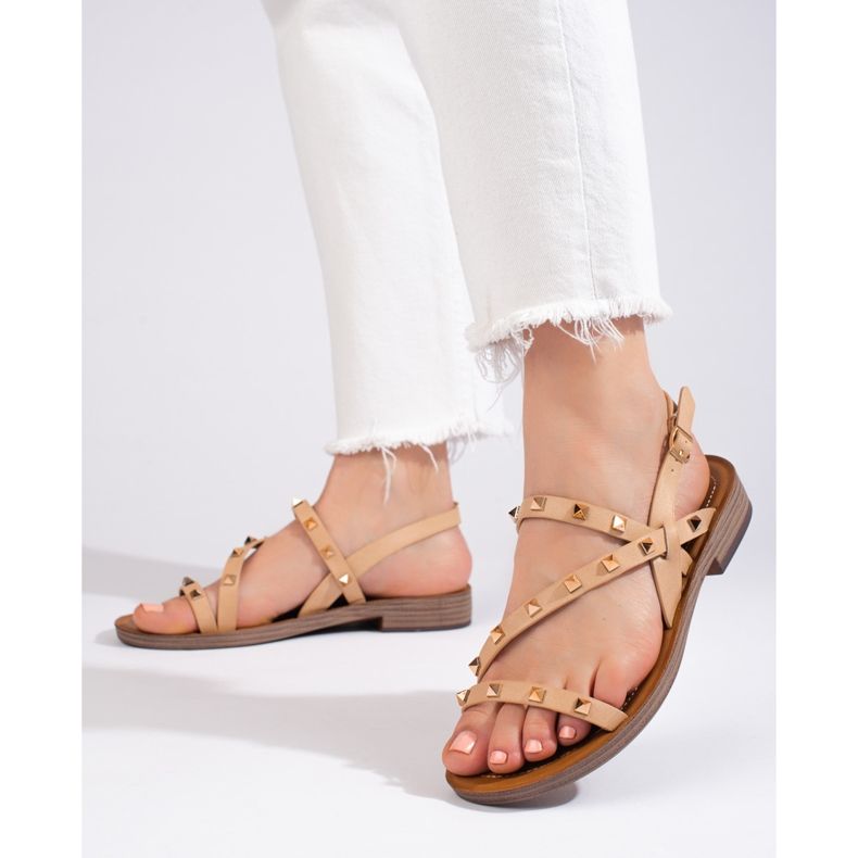 W. Potocki Sandales romaines noires à clous Potocki 1