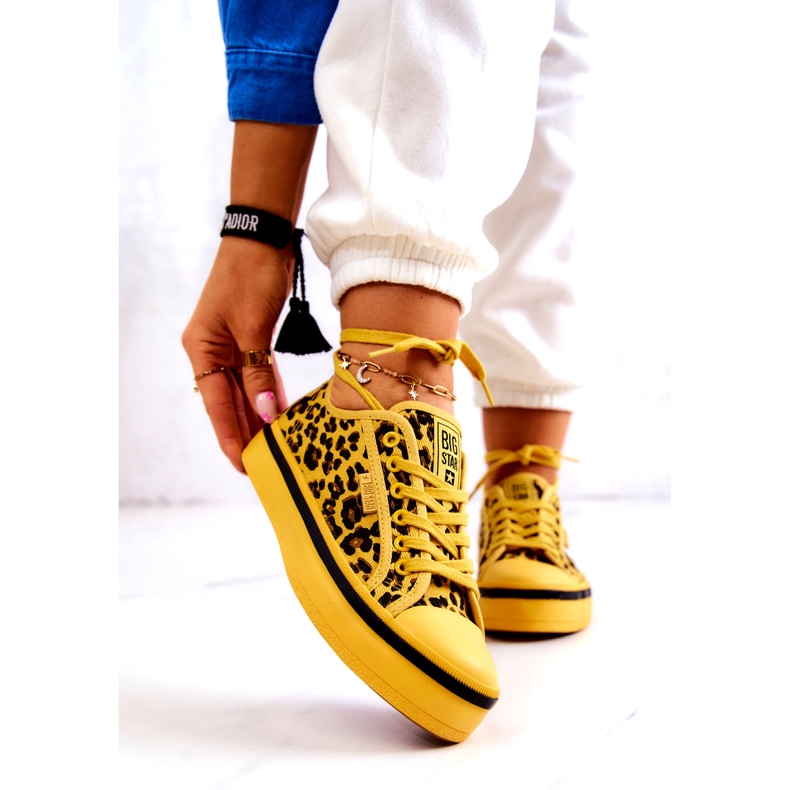 Baskets Femme Pantera Big Star JJ274616 Jaune 2
