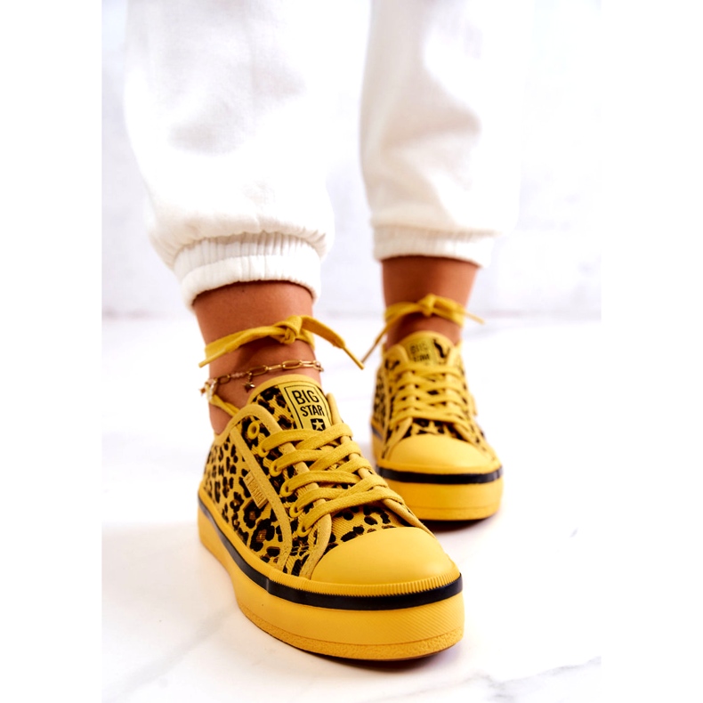 Baskets Femme Pantera Big Star JJ274616 Jaune 6