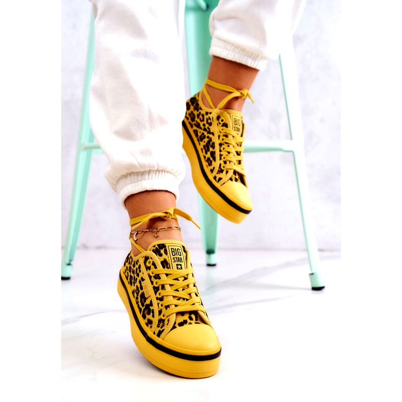 Baskets Femme Pantera Big Star JJ274616 Jaune 7