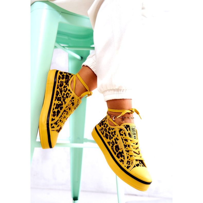 Baskets Femme Pantera Big Star JJ274616 Jaune 8