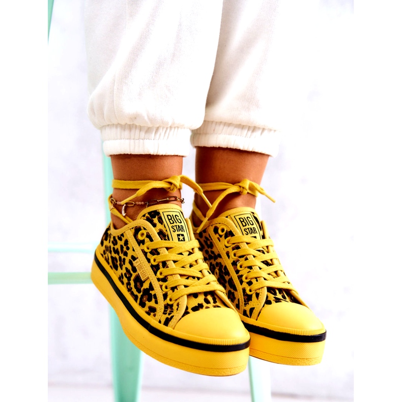 Baskets Femme Pantera Big Star JJ274616 Jaune 9