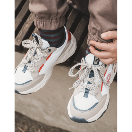 Chaussures de sport pour enfants Système de mousse à mémoire de forme Big Star JJ374269 Blanc blanche 1