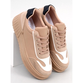 BM Baskets Plateforme Griffin Kaki beige 1