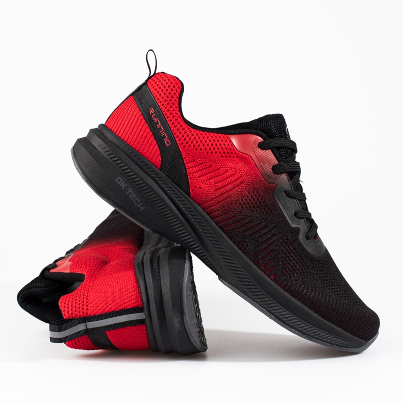 Chaussures de sport pour hommes DK noires et rouges le noir 1 Chaussures de sport pour hommes DK noires et rouges le noir 1