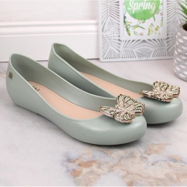 Ballerines élastiques parfumées confortables avec un papillon vert Zaxy LL285017 6
