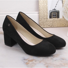 Escarpins en daim noir pour femmes eVento 5952 le noir 5