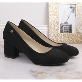 Escarpins en daim noir pour femmes eVento 5952 le noir 6