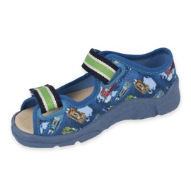 Chaussures pour enfants Befado 869x163 Insert en cuir bleu 1 Chaussures pour enfants Befado 869x163 Insert en cuir bleu 1