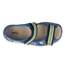 Chaussures pour enfants Befado 869x163 Insert en cuir bleu 3 Chaussures pour enfants Befado 869x163 Insert en cuir bleu 3