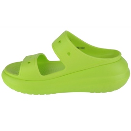 Crocs Classic Crush Sandale Femme 207670-3UH vert 1 Crocs Classic Crush Sandale Femme 207670-3UH vert 1