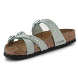 Birkenstock Franca Injected Rivets Chaussons Matcha W 1024267 vert 2