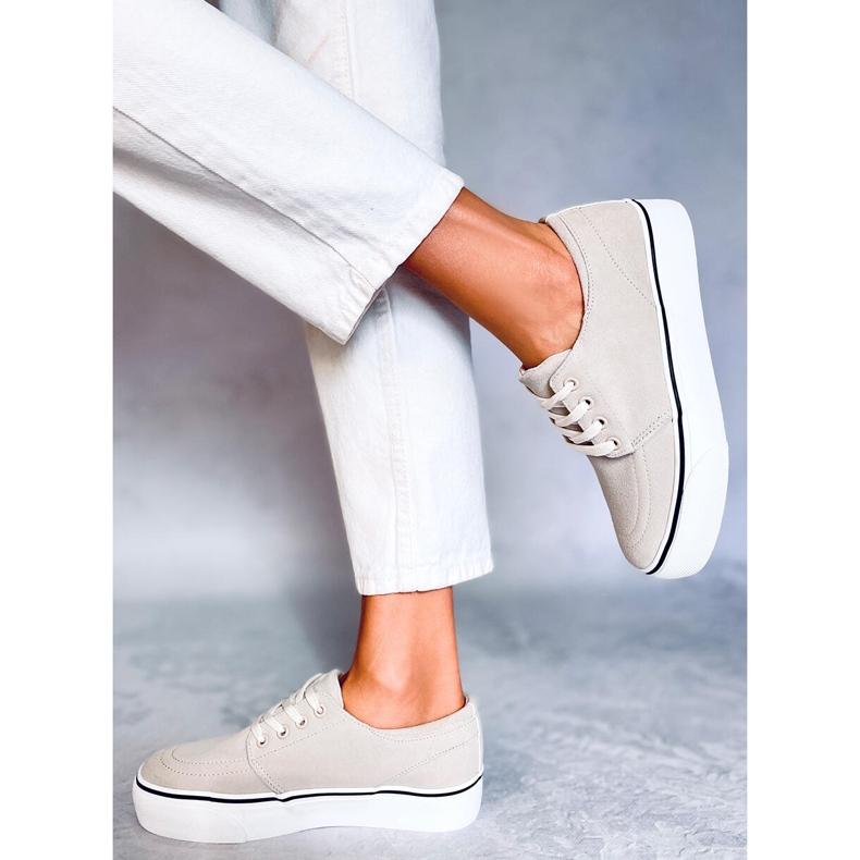 BM Baskets femme Ming Beige 2