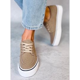 Baskets femme Ming Kaki beige 2 Baskets femme Ming Kaki beige 2