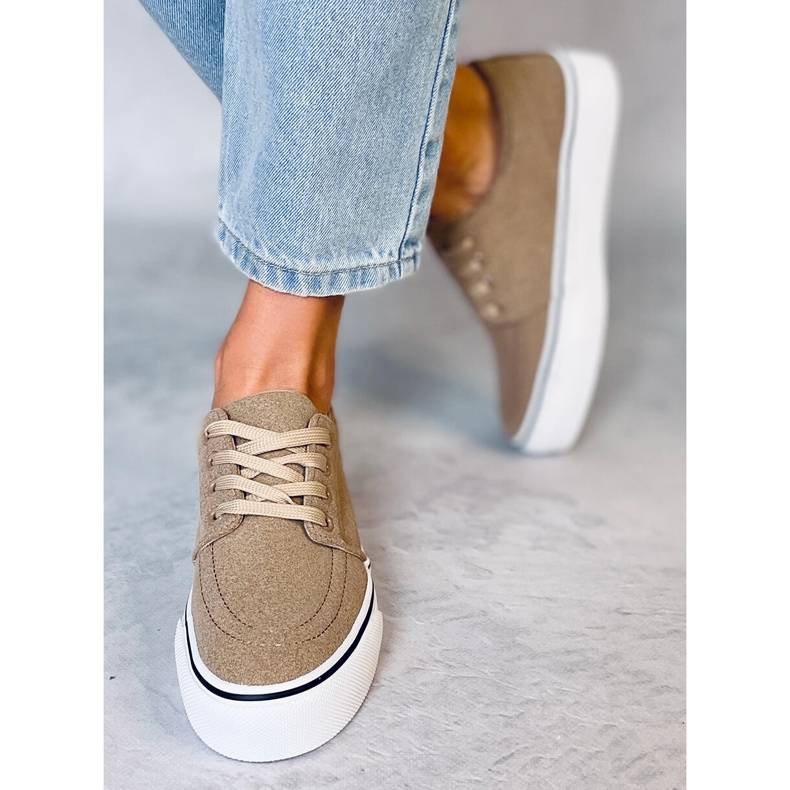 Baskets femme Ming Kaki beige 2 Baskets femme Ming Kaki beige 2