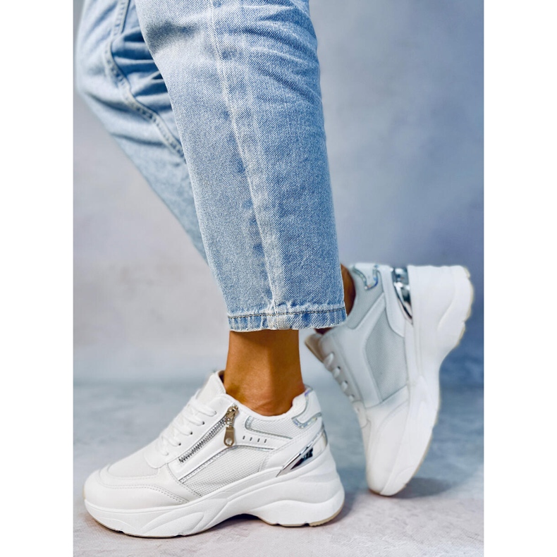 BM Mcbride Baskets compensées blanches 2