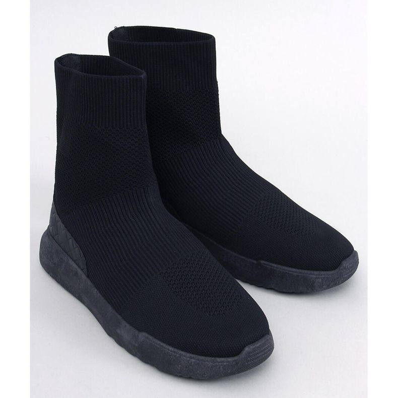 Baskets chaussettes Ervin noires 1