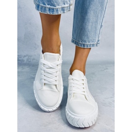 PA1 Baskets compensées femme Hampton White blanche 1