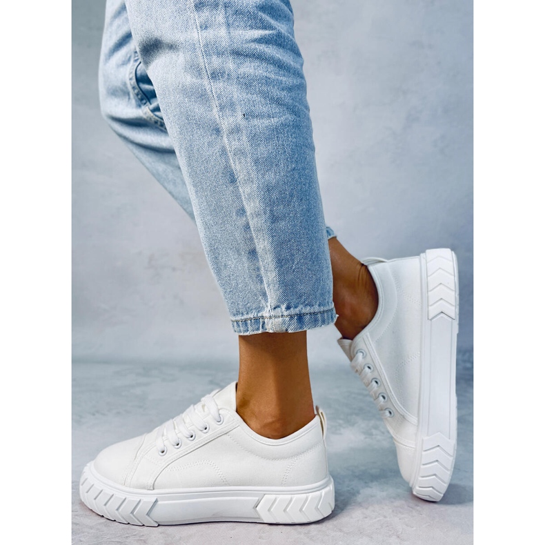 PA1 Baskets compensées femme Hampton White blanche 2