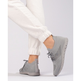W. Potocki Chaussures de sport femme légères ajourées Potocki gris 1