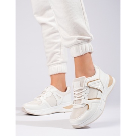 Baskets blanches pour femme sur semelle épaisse Shelovet 1 Baskets blanches pour femme sur semelle épaisse Shelovet 1