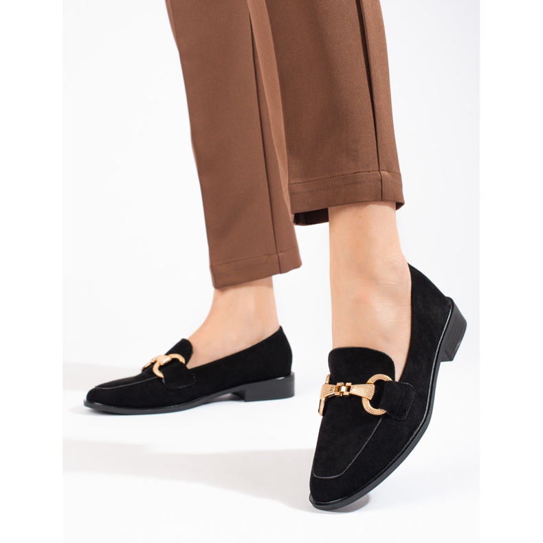 Seastar Mocassins en daim Shelovet pour femmes noir 1