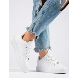 Chaussures de sport classiques pour femmes Shelovet blanches 1 Chaussures de sport classiques pour femmes Shelovet blanches 1