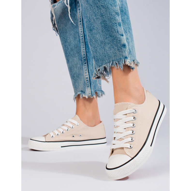 Baskets beiges femme Shelovet 2 Baskets beiges femme Shelovet 2