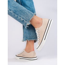 Baskets beiges femme Shelovet 1 Baskets beiges femme Shelovet 1