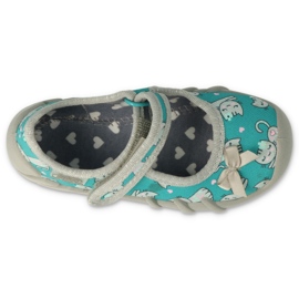 Befado chaussures pour enfants speedy 109P238 gris vert 3