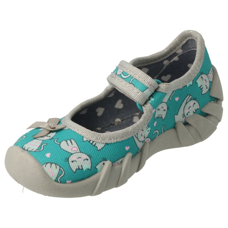 Befado chaussures pour enfants speedy 109P238 gris vert 4